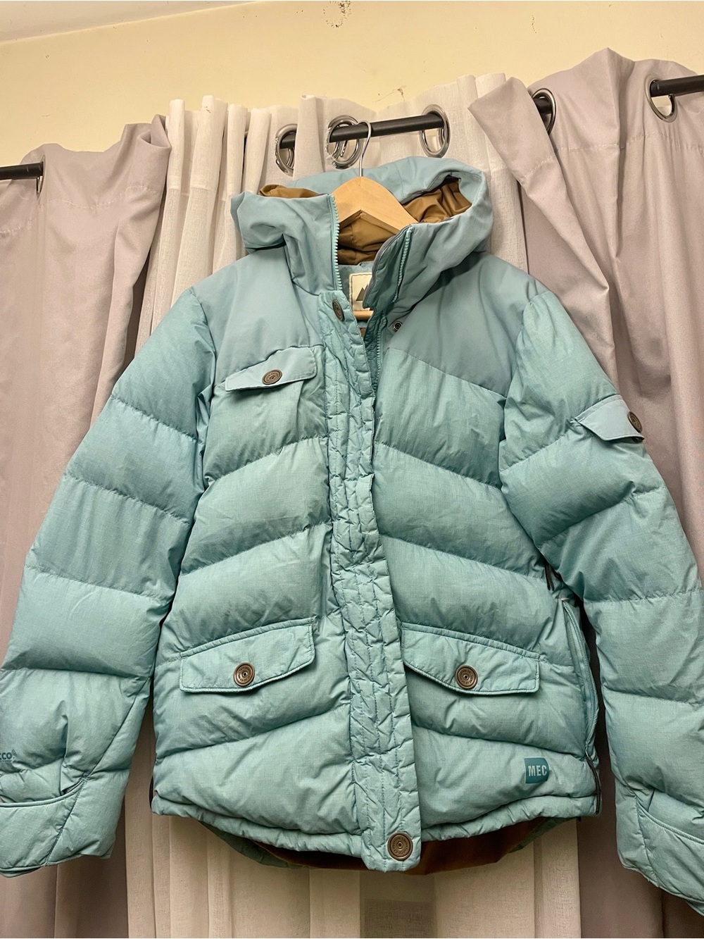 MEC Down Filled Ski Jacket with Recco Sz M
